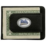 UCLA Bruins Black Leather Card Holder & Money Clip