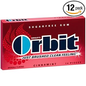 Orbit Cinnamint Sugarfree Gum, 14-Piece Packs (Pack of 12) by Orbit