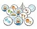Noah's Ark Baby Shower Favor Stickers (324 Count)