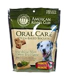 AKC Oral Care Oven-Baked Biscuits with Refreshing Mint and Green Tea Flavor