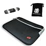 Contoured Form-Fitting Neoprene Tablet and Accessory Sleeve for WACOM Bamboo Fun Small / Intuos3 / Graphire3 / Graphire4 Series ** Includes 4 in 1 Card Reader and Accessory Bag ***