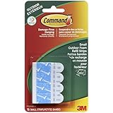 Command 17022AW-ES-E 16 Strips Outdoor Small Foam Strip Refills