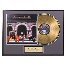 Rush Moving Pictures limited edition framed gold record