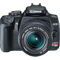 Canon Digital Rebel XTi SLR Camera Body, 10.1 Megapixels, Black Finish - Recertified