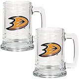 NHL Two Piece 15-Ounce Glass Tankard Set- Primary Logo