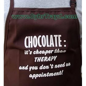 Chocolate: It's Cheaper Than Therapy Chocolatier's Apron