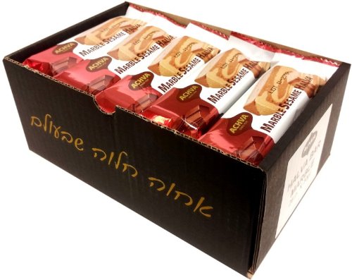 Achva Marble Flavor Kosher Halva Bars 25 Pack