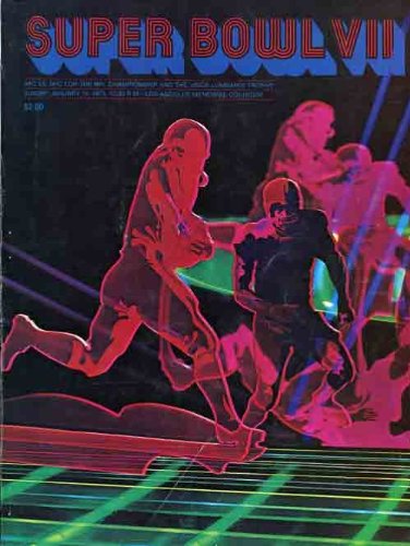 Super Bowl 7 Program Miami Dolphins vs Washington Redskins