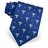 Caduceus by Wild Ties navy blue silk ties