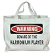 WARNING BEWARE OF THE HARMONIUM PLAYER Totebag (Cotton Tote / Bag)