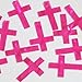 Sequin Super Hot Passion Pink Bubble Illusion Simple Cross 1 inches Couture Loose Paillettes