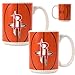 Houston Rockets NBA 2pc Ceramic Gameball Mug Set - Primary Logo by Great American Products