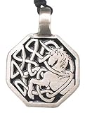 Celtic Unicorn Pewter Pendant Necklace