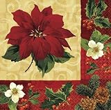 Holiday Botanical Paper Dinner Napkins (16 count)