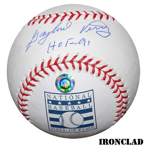 Ironclad San Francisco Giants Gaylord Perry Signed Hof Baseball W/ Hof 91 Inscription