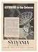 1954 Harvard Radio Astronomy Observatory Telescope Sylvania Crystals Print Ad