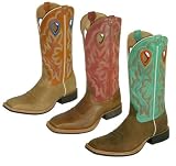 Twisted X Boots Men's Ruff Stock Rider, Square Toe, 14 Top