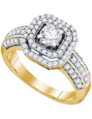1.04CT DIAMOND 0.40(ROUND CETNTER) BRIDAL RING