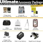 Ultimate Accessory Package For SONY DCR-DVD650 DVD850 DVD910 DVD610 DVD710 DVD810 Includes Matching Lenses, Filters, Case, Tripod, 4HR Battery, Charger, 5 DVDrs + Much More