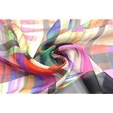 イタリア製 RATTI/ラッティ ネーム入りシルク・シフォンプリント1パネル0.95m単位