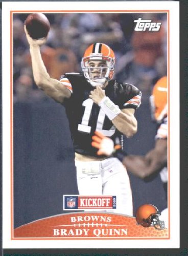 2009 Topps KickOff Football Card # 82 Brady Quinn Cleveland Browns Mint Condition - Shipped In Protective ScrewDown Display Case!