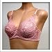  : Orlfa $63 Pink Full Coverage Lacy Bra #0350 sz 34B 34C