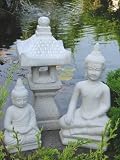 Details zu "2 x BUDDHA + YUKIMI... K japanische Steinlaterne" Details zu "2 x BUDDHA + YUKIMI... K japanische Steinlaterne"