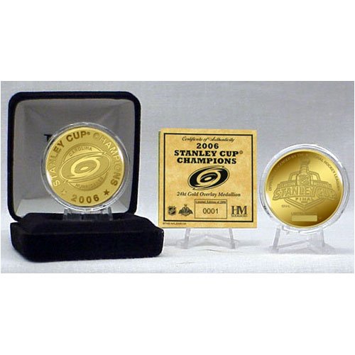 Buy 2006 Carolina Hurricanes NHL Stanley Cup Champion 24kt Gold Coin by Highland Mint