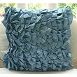 Vintage Beauty - Throw Pillow Covers - Satin Pillow Cover with Satin Ruffles