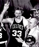 Option #1: Larry Bird Celebration with Red Auerbach - Boston Celtics - 8x10 Photo with Clear Protective Sleeve