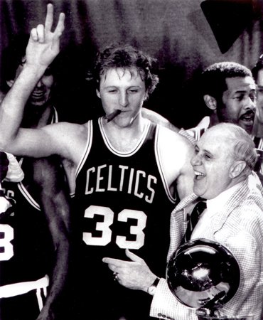 Option #1: Larry Bird Celebration with Red Auerbach - Boston Celtics - 8