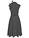 MUXXN Women's Cap Sleeve Ruched Waist Swing Rockabilly Dress