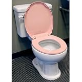 EZ Close Solid Plastic Round Bowl Toilet Seat - Venetian Pink