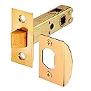 Prime-Line Products E 2281 Passage Door Latch, 9/32 in. &amp; 5/16 in. Square Drive, Steel, Brass Finish