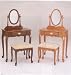 Cherry Wooden Veneer Vanity Set