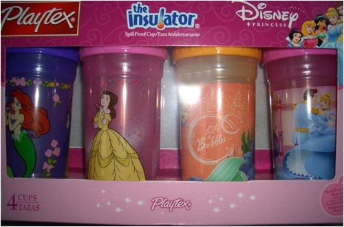 Playtex Baby the Insulator Spill Proof 9 Oz Cup 4/pk -Disney Princess