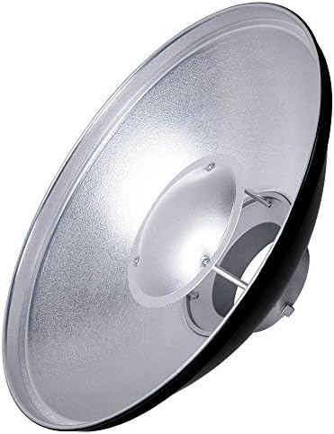 Godox Beauty Dish Reflector Silver Bowens Mount with Honeycomb Grid for Flash Strobe 16" 43cm