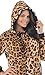 Footed Pajamas Cheetah Spots Adult Hoodie One Piece