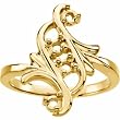 14K Yellow Gold Mother's Ring - 4 Gemstone -- YOU CHOOSE THE COLORS!