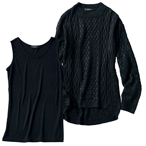 (イマージュ)IMAGE 透かし編みニット&タンクトップ