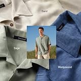 Men's River's End  Jaquard Tropical Texture Camp Shirt