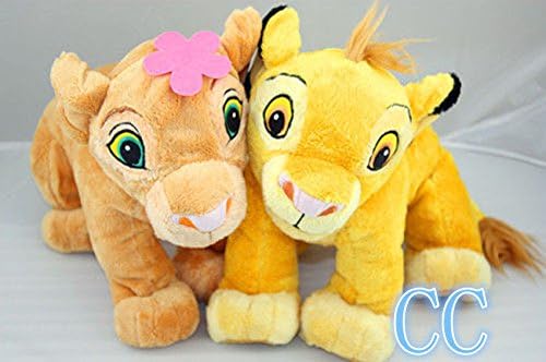 2PCS The Lion King Baby Simba and Sweetheart Nala Plush Toy Valentine's
