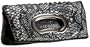 Whiting & Davis Iridescent Boa Foldover Clutch
