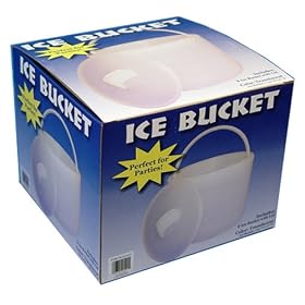 Frosted Plastic Ice Bucket - 7 1 4 x 6 by Northwest Enterprises