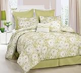 Bloom Floral 8pc King Size Comforter Set