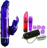 Tantrica Phthalate Free 5 Pulse Vibe Purple Bunny Rabbit Vibrator Adult Sex Toy Kit