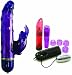 Tantrica Phthalate Free 5 Pulse Vibe Purple Bunny Rabbit Vibrator Adult Sex Toy Kit