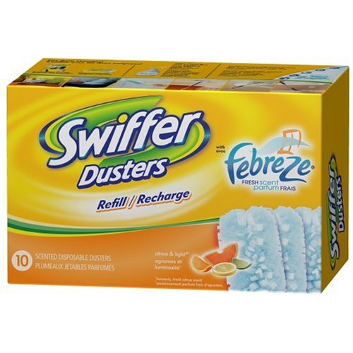 Swiffer Dusters Refills, Febreze Fresh Scent Citrus & Light, 10-Count Box (Pack of 3)
