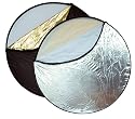 Opteka 43" 5-in-1 Collapsible Disc Reflector, Translucent, White, Black, Silver, Gold, with Carrying Case