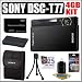Sony Cybershot DSC-T77 10MP Digital Camera (Black) + 4GB Accessory Kit